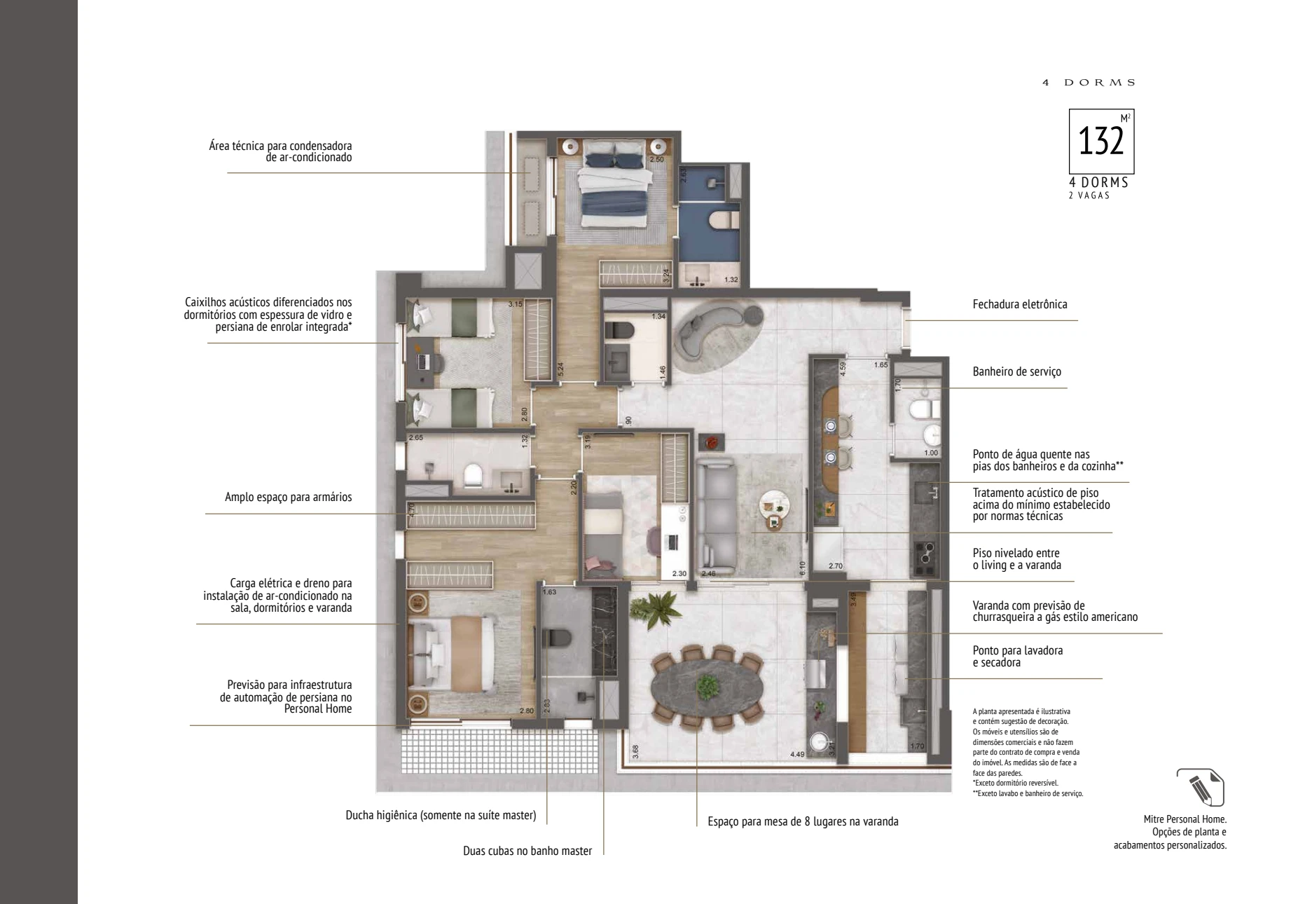 Haus Mitre Jardins — planta de referência 3