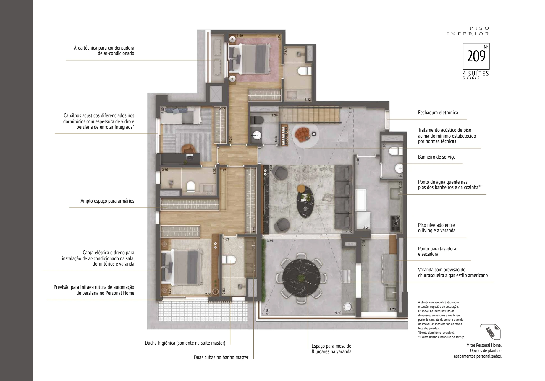 Haus Mitre Jardins — planta de referência 4
